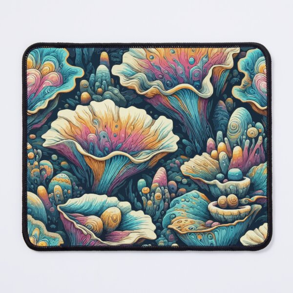Item preview,  Oyster Mushroom Fantasy: A Vibrant Pop Art Pattern designed and sold by printmala.