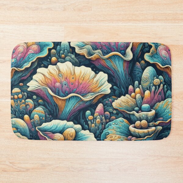 Item preview,  Oyster Mushroom Fantasy: A Vibrant Pop Art Pattern designed and sold by printmala.