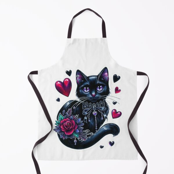 Item preview, Gothic cat goth valentines day Sticker designed and sold by Expressions-Sel.