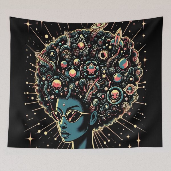 Item preview, Afro-futurism Black African Art designed and sold by KitonicTees.