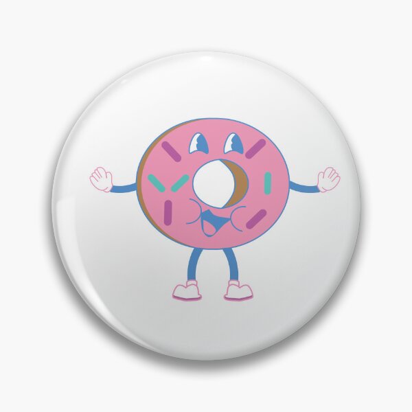 Item preview, Retro Doughnut Character designed and sold by TheOneTrueDoggo.