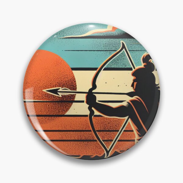 Item preview, Rama Shooting Arrow Vintage Sunset Empowering Yoga Meditation designed and sold by DEEZAYN.