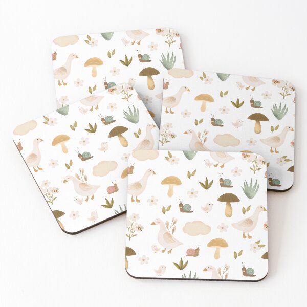 Item preview, Cottagecore aesthetic goose pattern designed and sold by pinkyfish1010.