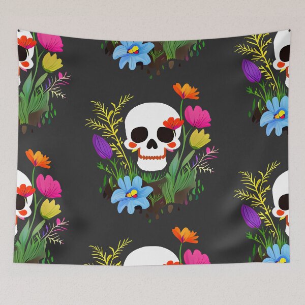 Item preview, Cutey Cute Flowers and Skull designed and sold by Chubuter.