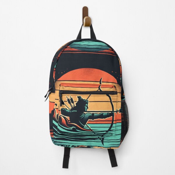 Item preview, Arjuna Shooting Arrow Vintage Sunset Empowering Yoga Meditation designed and sold by DEEZAYN.