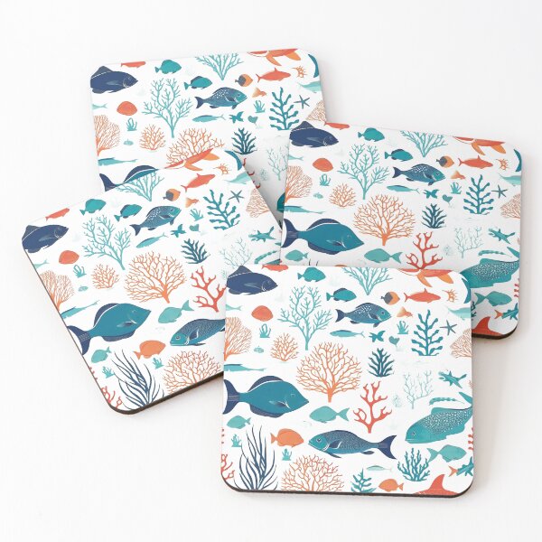 Item preview, Colorful Marine Biology Beautiful Minimalist Texture Pattern designed and sold by Uday24.