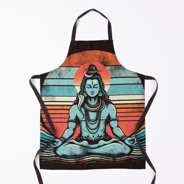 Item preview, Meditating Shiva Vintage Sunset Empowering Yoga Meditation designed and sold by DEEZAYN.