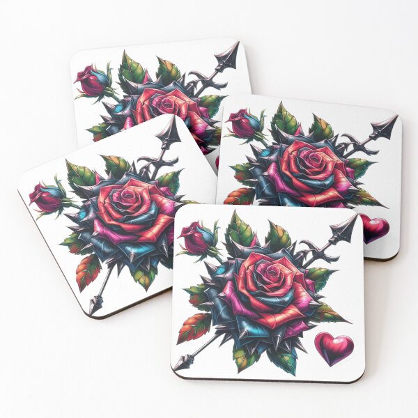 Item preview, Gothic Roses valentines day goth Sticker designed and sold by Expressions-Sel.