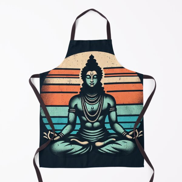 Item preview, Meditating Rama Vintage Sunset Empowering Yoga Meditation designed and sold by DEEZAYN.