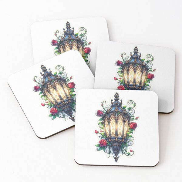 Artikelvorschau, Gothic Lantern Goth Valentines Day Aufkleber entworfen und verkauft von Expressions-Sel.