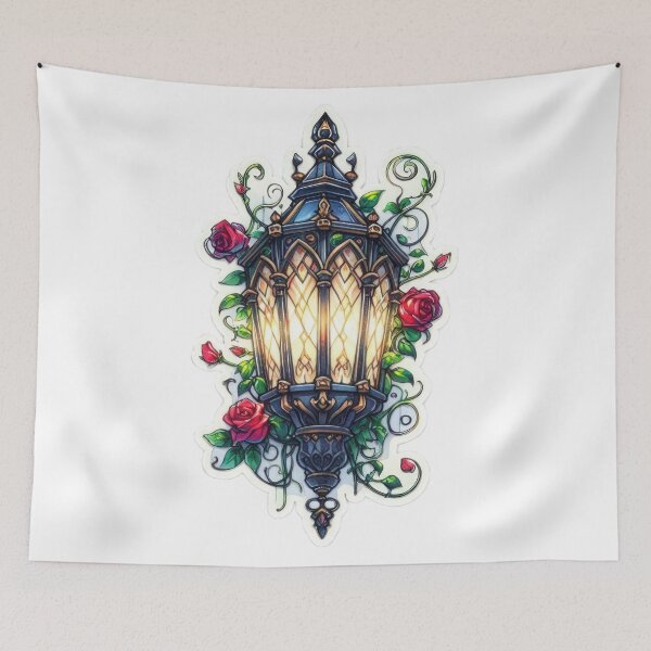 Item preview, Gothic lantern goth valentines day Sticker designed and sold by Expressions-Sel.