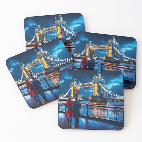 Item preview, Lovers at Tower Bridge designed and sold by Andremus.