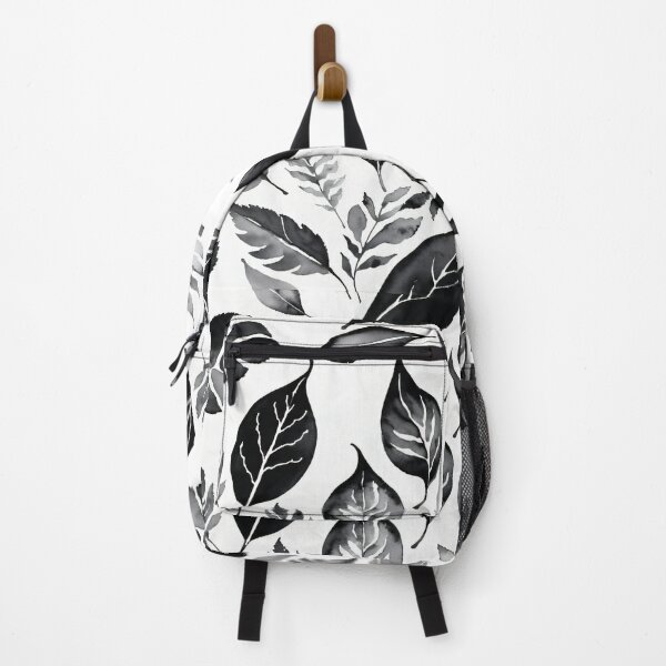 Item preview, Black and White Leaf Pattern designed and sold by LovinthWow.