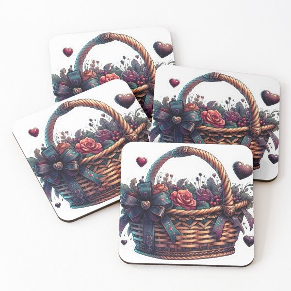 Item preview, Gothic basket goth valentines day Sticker designed and sold by Expressions-Sel.