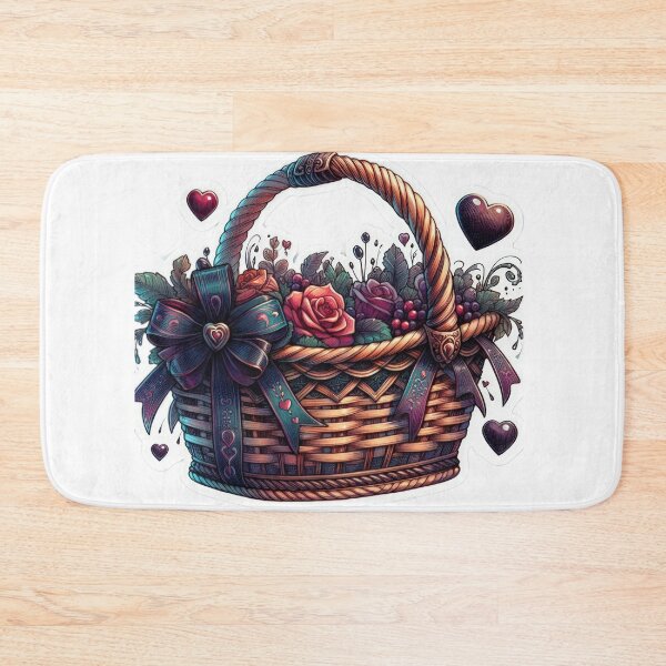 Item preview, Gothic basket goth valentines day Sticker designed and sold by Expressions-Sel.