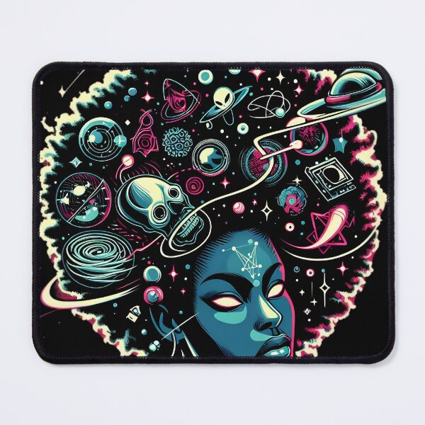 Item preview, Afro-futurism Afro Girl Cosmic designed and sold by KitonicTees.
