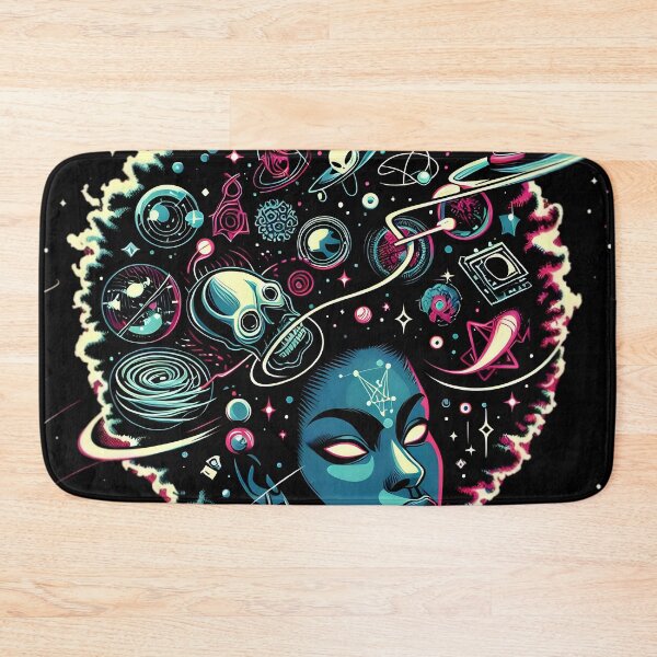 Item preview, Afro-futurism Afro Girl Cosmic designed and sold by KitonicTees.