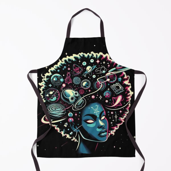 Item preview, Afro-futurism Afro Girl Cosmic designed and sold by KitonicTees.