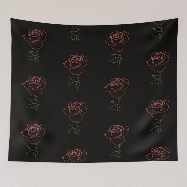 Item preview, Line Art Color Rose Flower designed and sold by hemp3x.