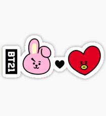 Pegatina BTS BT21 COOKY X TATA (Jungkook x V)