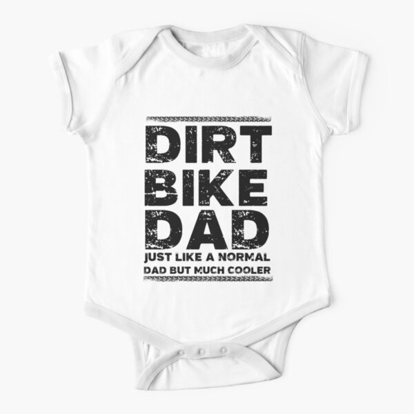 Dirt Bike Dad Short Sleeve Baby One-Piece