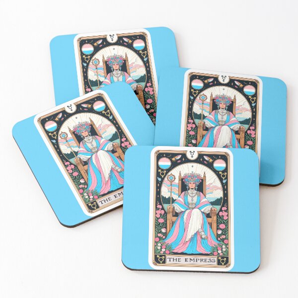 Item preview, Empress Tarot Card: Transgender Pride Edition designed and sold by PrideDownUnder.