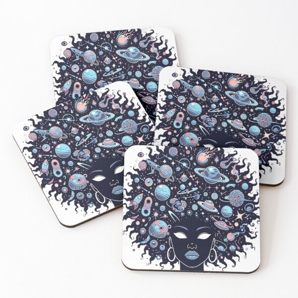 Item preview, Afro-futurism Afrocentric Afro Girl designed and sold by KitonicTees.