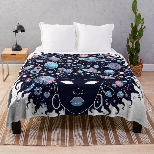 Item preview, Afro-futurism Afrocentric Afro Girl designed and sold by KitonicTees.