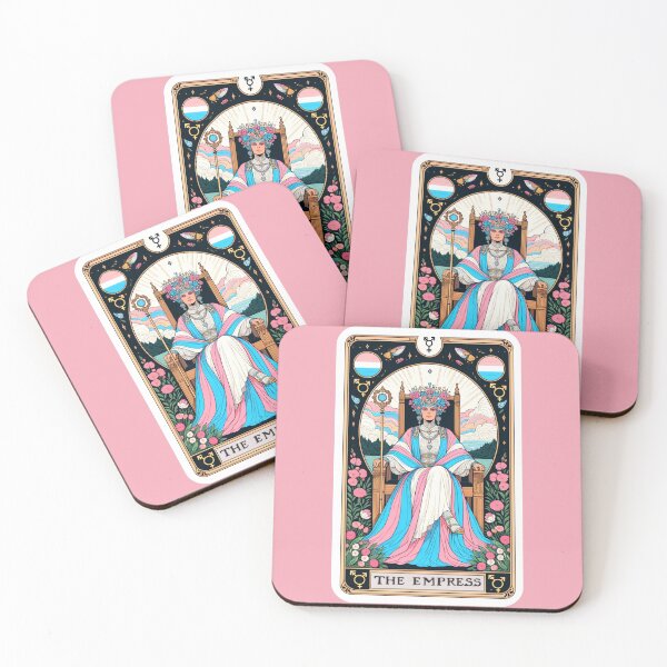 Item preview, Empress Tarot Card: Transgender Pride Edition designed and sold by PrideDownUnder.