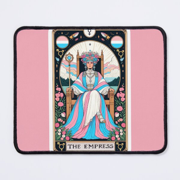Item preview, Empress Tarot Card: Transgender Pride Edition designed and sold by PrideDownUnder.