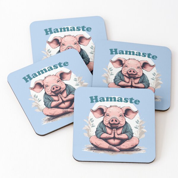 Item preview, Pig Yoga. Namaste. Hamaste. National Pig Day Humor designed and sold by taiche.