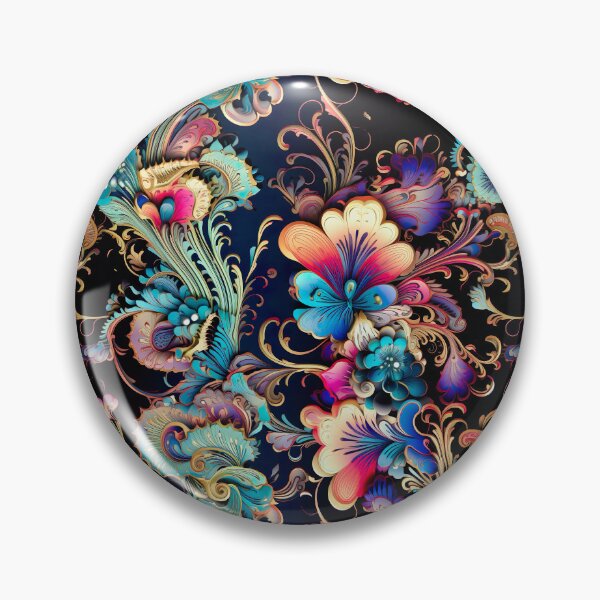 Item preview, Vibrant elegant colorful floral pattern designed and sold by UmagineArts.
