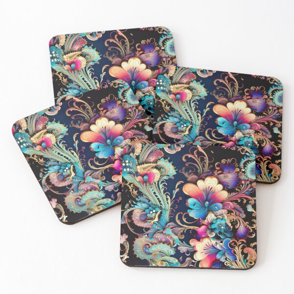 Item preview, Vibrant elegant colorful floral pattern designed and sold by UmagineArts.