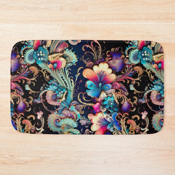 Item preview, Vibrant elegant colorful floral pattern designed and sold by UmagineArts.