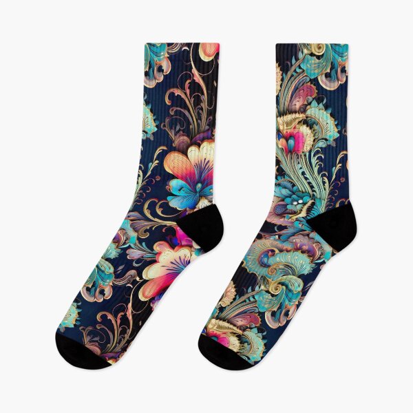 Item preview, Vibrant elegant colorful floral pattern designed and sold by UmagineArts.
