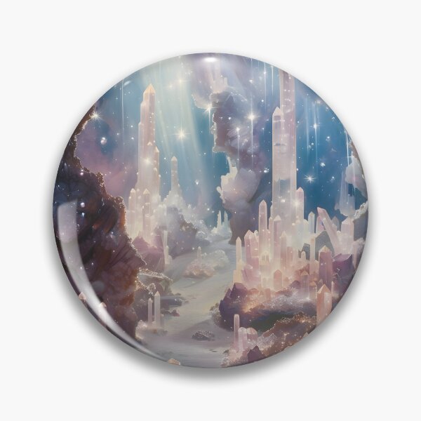 Item preview, Glimmering Depths: A Crystal Wonderland designed and sold by AI-Only Creations.