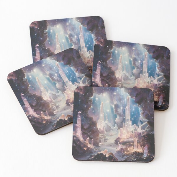 Item preview, Glimmering Depths: A Crystal Wonderland designed and sold by AI-Only Creations.
