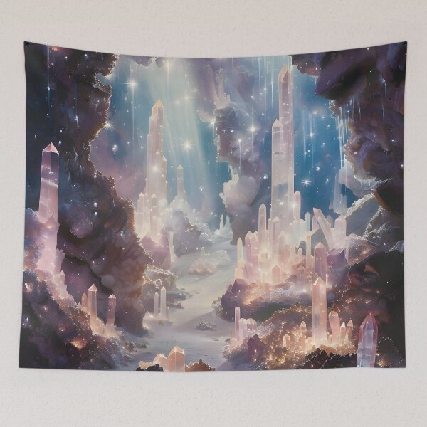 Item preview, Glimmering Depths: A Crystal Wonderland designed and sold by AI-Only Creations.