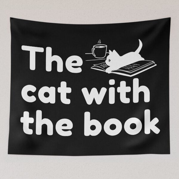 Item preview, The cat with the book designed and sold by harryordinary.