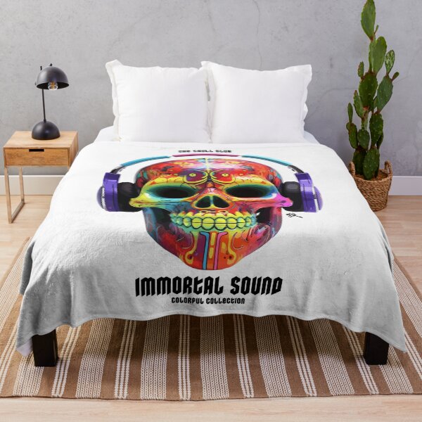 Item preview, Immortal Sound - The Skull Club, skull, skull, headphones designed and sold by HIGUMAX.