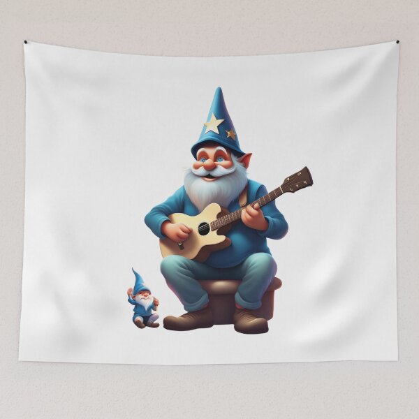 Item preview, A Father's Day Gnome as a rockstar dad designed and sold by PrintCreations9.