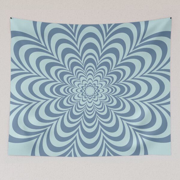 Item preview, Retro Blue Flower 02 designed and sold by Tanya C  Smith.