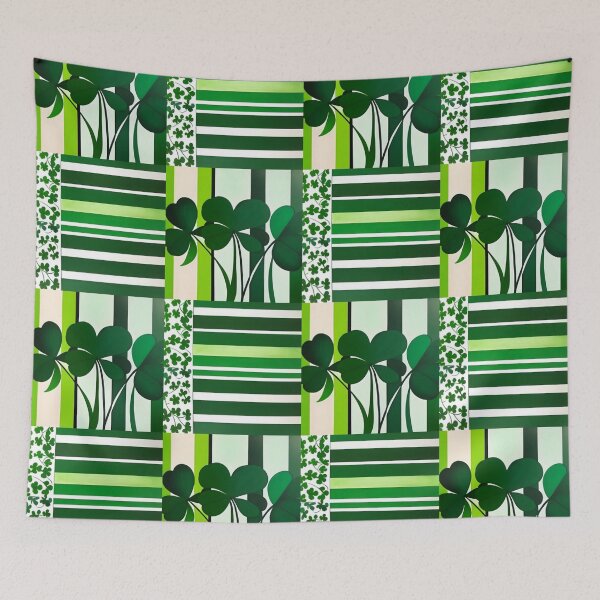 Item preview, Shamrocks in Squares  designed and sold by Dana Roper.