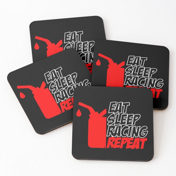 Item preview, Eat Sleep Racing Repeat designed and sold by TeeFuel.