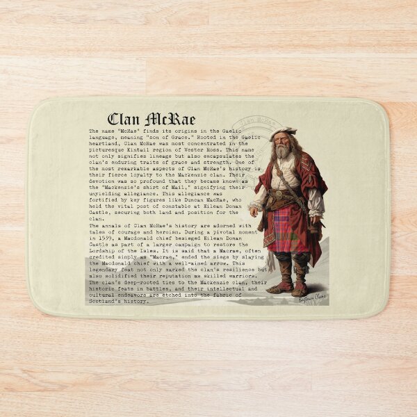 Item preview, McRae Scottish Clan History  designed and sold by BagTown Clans.