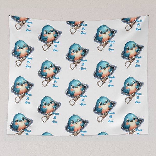 Item preview, Peek a boo, a little blue bird designed and sold by LoneAngel.