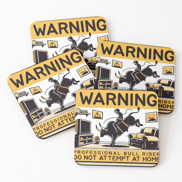 Item preview, Rodeo Humor: Indoor Bull Riding Caution Sign designed and sold by Norgen.