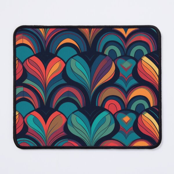 Item preview, Art Deco Inspired Floral Abstract colorful designed and sold by PICbyFemke.