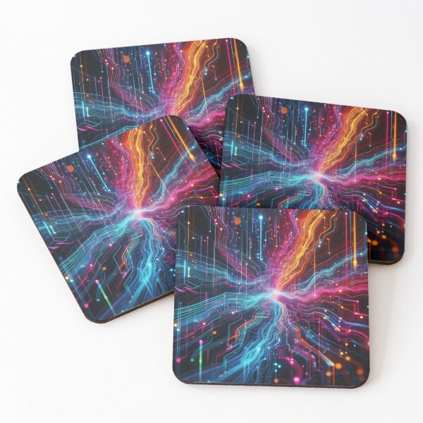 Item preview, Neon Glow Symphony: Illuminating Fabric Delight designed and sold by Rui Fernandes.