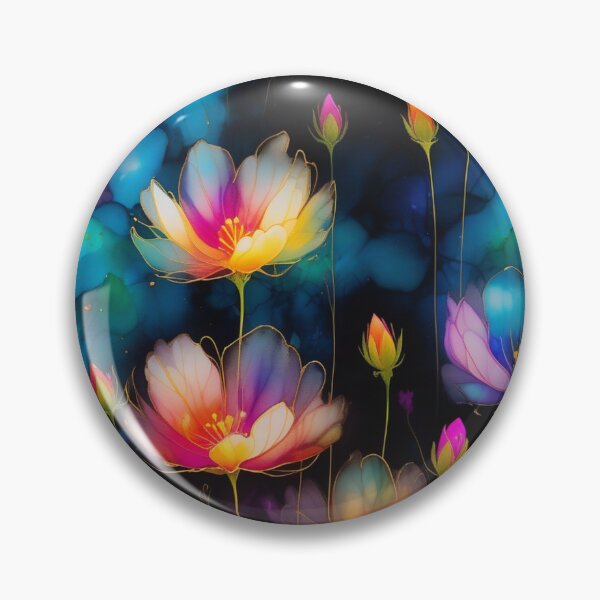Item preview, Petite Colorful Ink Flowers Pattern designed and sold by Uday24.